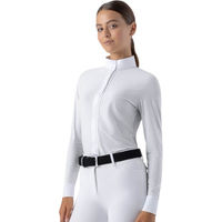 Produktbild von Equiline EQTOCK Turnierpolo Damen Langarm Weiß Größe XL
