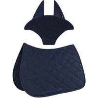 Produktbild von Equiline Eqvibe Schabracke und Fliegenhaube-Set Blau Größe Dressur DN