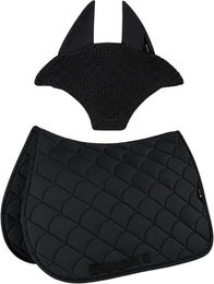 Equiline Eqvibe Schabracke und Fliegenhaube-Set Schwarz Größe Springen N – Bild 1 von 1