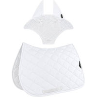 Produktbild von Equiline Eqvibe Schabracke und Fliegenhaube-Set Weiß Größe Dressur DN