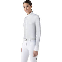 Produktbild von Equiline Estock Turniershirt Damen Weiß Größe 42 aus Nylon