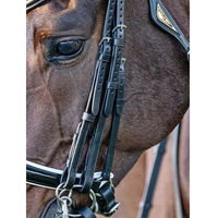 Produktbild von Equiline Flachpfosten aus Leder für Pferde in Schwarz oder Braun