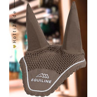Produktbild von Equiline Fliegenhaube Outline Cappuccino Pferdedecke Beige Braun