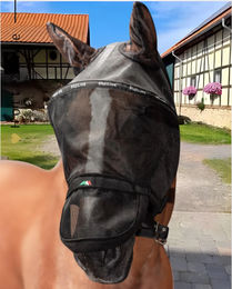 Produktbild von Equiline Fliegenmaske Benson Schwarz aus Polyester