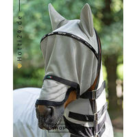 Produktbild von Equiline Fliegenmaske Lemonmask Grey in Grau aus Fleece für Pferde