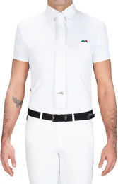 Produktbild von Equiline Fox Reitshirt Polo aus technischem Gewebe Weiß XS für Herren