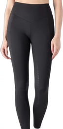 Produktbild von Equiline Gadrifh Reithose für Damen mit Vollgrip in Grau oder Schwarz Größe XL