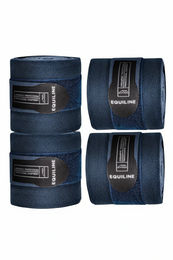 Produktbild von Equiline Gamaschen Wickelbandagen Polo 4er Set Blau