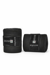 Produktbild von Equiline Gamaschen Wickelbandagen Work 2er Set Schwarz