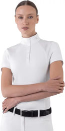Equiline Geak Turnierpoloshirt Damen Weiß Größe L – Bild 1 von 3