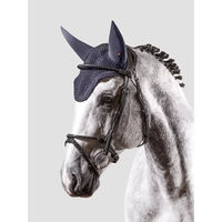 Produktbild von Equiline Gerald Fliegenhaube aus Baumwolle für Pferde in Blau oder Schwarz