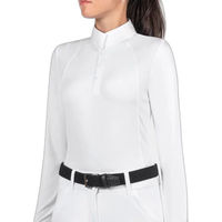Produktbild von Equiline Ghitak Reitturnier-Poloshirt Damen Weiß Größe M