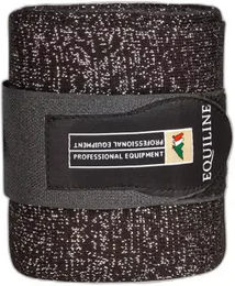 Produktbild von Equiline Glitter Gamaschen für Pferde Silber Schwarz 2er Pack