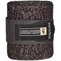 Produktbild von Equiline Glitter Gamaschen für Pferde Silber Schwarz 2er Pack
