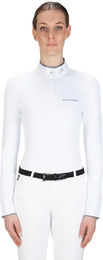 Equiline Gracielle Turnierpolo Damen mit langen Ärmeln in Weiß Größe XXL – Bild 1 von 1