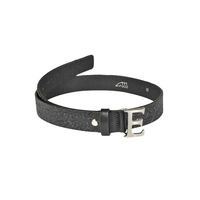 Produktbild von Equiline Gürtel Ediwe Black für Damen aus Kunstleder in Schwarz mit silberner Schnalle