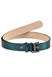 Produktbild von Equiline Gürtel Grueg Green Beetle aus Leder für Damen in Grün
