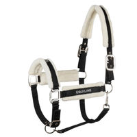 Produktbild von Equiline Halfter Capezza mit Fell in Schwarz