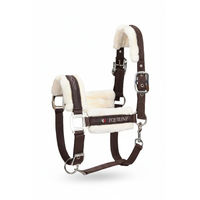 Produktbild von Equiline Halfter Tom mit Fell in Marrone Braun aus Kunststoff