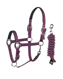 Produktbild von Equiline Halfter und Strick Set Capezza Lunghina Amaranth
