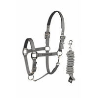 Produktbild von Equiline Halfter und Strick Set Cuates Sleet in Grau aus Kunststoff für Pferde