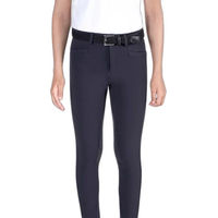 Produktbild von Equiline Jhoank Reithose für Kinder mit Kniegrip aus Nylon in Blau oder Schwarz Größe 12/13 Jahre