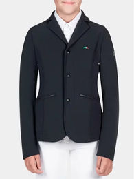 Equiline Jonnyk Reitturnierjacke für Kinder aus Nylon in Blau oder Schwarz Größe 10/11 Jahre – Bild 1 von 8