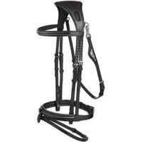 Produktbild von Equiline JP Anatomisch geformte Reittrense aus Leder in Schwarz