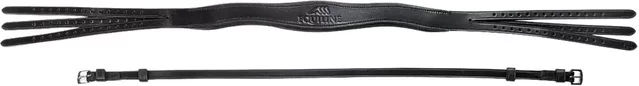 Produktbild von Equiline Kopfstück Reiten klassisch aus Leder Schwarz für Vollblut