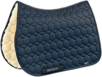 Equiline Laidback EcoLammfell Schabracke aus Baumwolle in Blau oder Schwarz – Bild 1 von 8