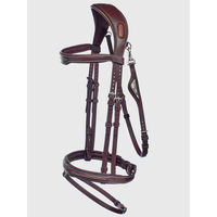 Produktbild von Equiline Light JP Anatomisch geformte Reittrense aus Leder in Braun