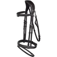 Produktbild von Equiline Light JP Anatomisch geformte Reittrense aus Leder in Schwarz