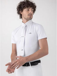 Produktbild von Equiline Niam Turnier-Poloshirt für Herren in Weiß Größe M