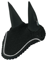 Equiline Ohrenhaube Rhinestones Rio Schwarz – Bild 1 von 2