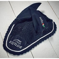 Produktbild von Equiline Outline Fliegenmütze aus Baumwolle für Warmblut Pferde