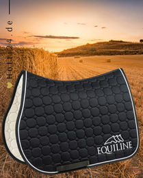Produktbild von Equiline Pferde Springschabracke Outline Schwarz aus Polyester