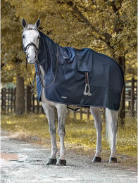 Produktbild von Equiline Pferdedecke mit Halsteil wasserdicht in Blau XXL