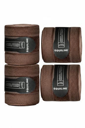 Equiline Polo Wickelbandagen Gamaschen 4er Set Braun – Bild 1 von 1