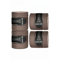 Produktbild von Equiline Polo Wickelbandagen Gamaschen 4er Set Cappuccino Beige Braun