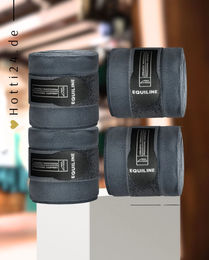 Produktbild von Equiline Polo Wickelbandagen Gamaschen 4er Set Grau