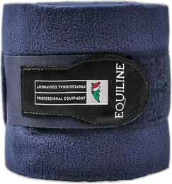 Produktbild von Equiline Poloband Gamaschen für Pferde aus Polyester Blau 4er Pack