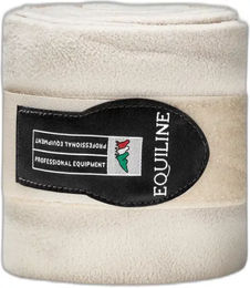 Produktbild von Equiline Polobänder Gamaschen für Pferde aus Polyester in Beige (4er Pack)