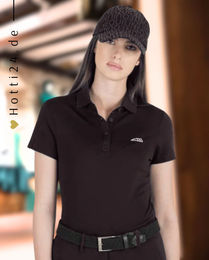 Produktbild von Equiline Poloshirt Caudiec Damen Schwarz
