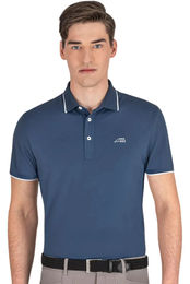 Produktbild von Equiline Poloshirt Eliae für Herren in Diplomatic Blue