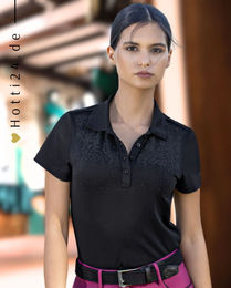 Equiline Poloshirt Gillis Reitshirt für Damen in Schwarz – Bild 1 von 1