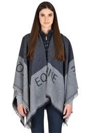 Produktbild von Equiline Poncho Nonan Damen Wolle Grau Einheitsgröße