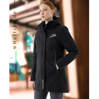 Produktbild von Equiline Regenjacke Cegnum Schwarz wasserdicht