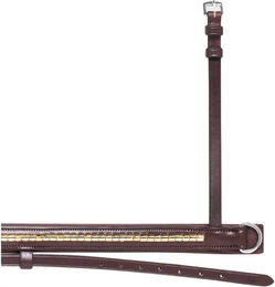 Produktbild von Equiline Reithalfter aus Leder mit goldener Kette in Schwarz oder Braun