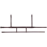 Produktbild von Equiline Reithalfter doppelt aus Leder für Pferde in Schwarz oder Braun
