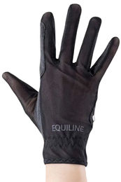 Equiline Reithandschuhe Sommer Schwarz Unisex – Bild 1 von 1